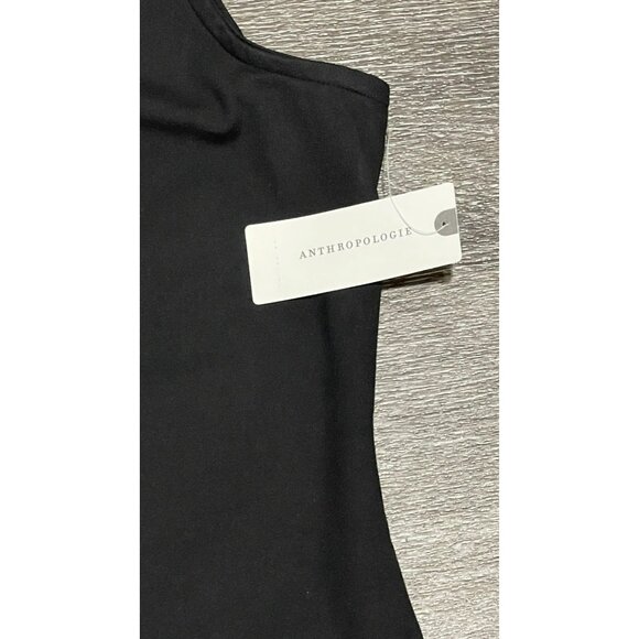 Anthropologie Maeve Black Square Neck Top NWT - Picture 3 of 4